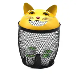 Kitchen Home Office cute animal figurine Large Capacity K-cup coffee capsule container Metal coffee pod storage organizer holder