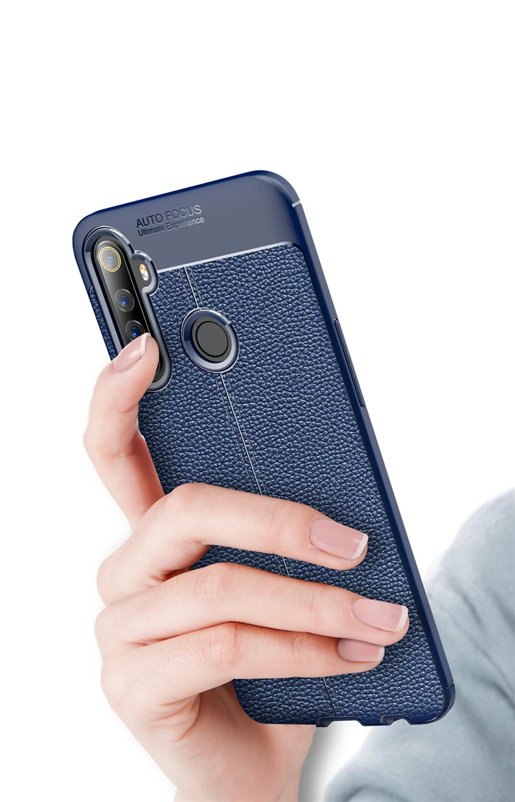 Чехол для телефона OPPO Realmi 6i чехол из искусственной кожи с узором Личи мягкий ТПУ бампер жесткий защитный поликарбоната