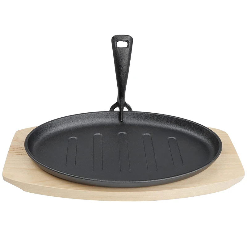 China manufacturer wholesale quality new style oval cast iron skillet price