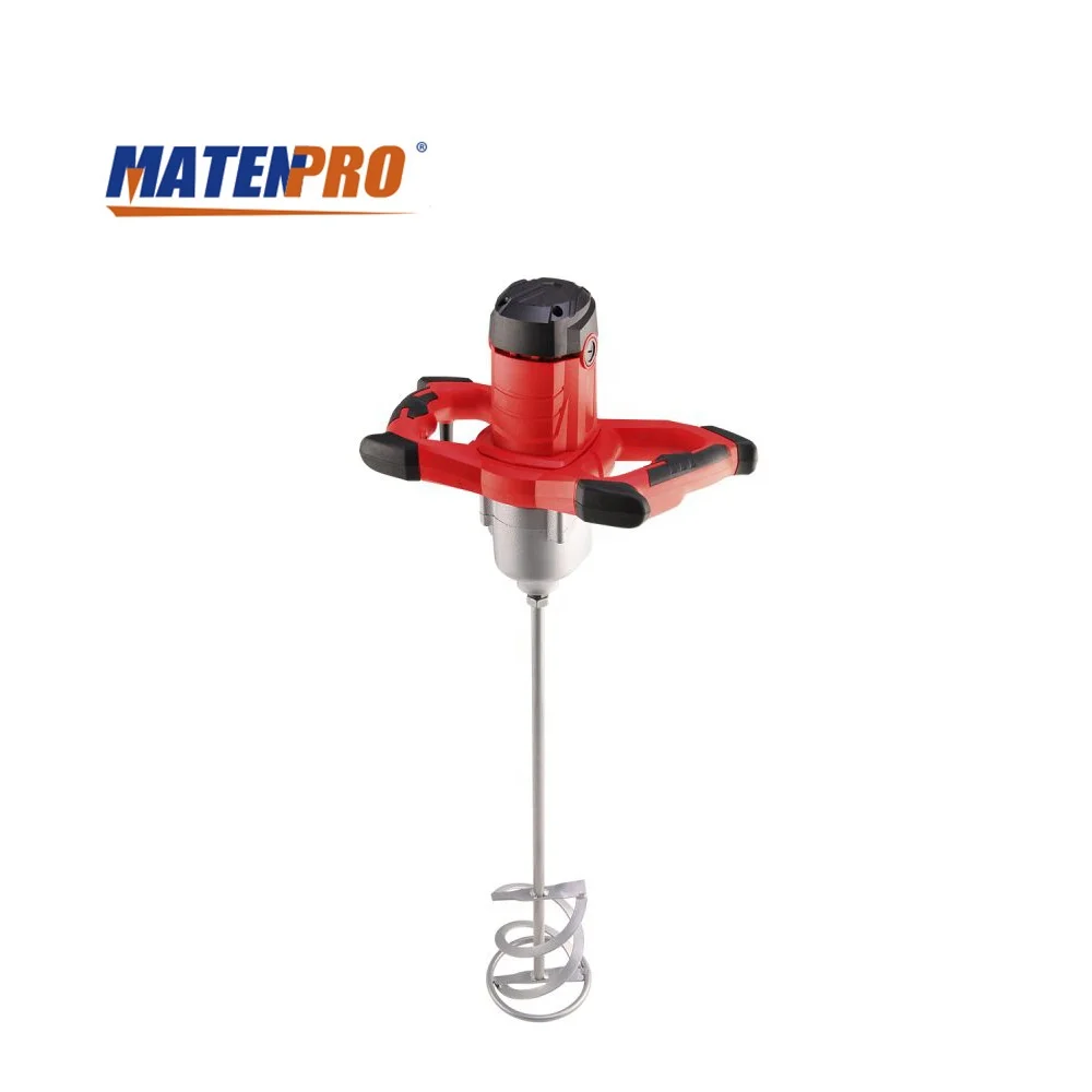 
1800W Cement Mixer Adjustable 7 Speed Handheld Electric Concrete Thinset for Mortar Grout Plaster MT-ST10 
