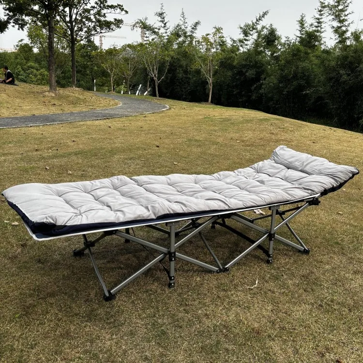 WILD CLOUD Updated 1200D Oxford double layer Fabric Folding Bed Aluminum Cots for Camping Outdoor