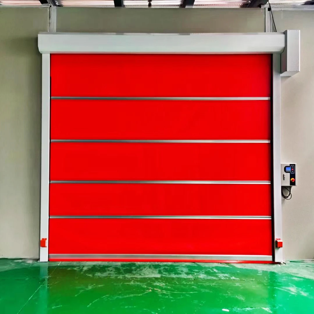 Factory custom industrial soft PVC Speed door flexible wind resistant garage villa rolling door security door