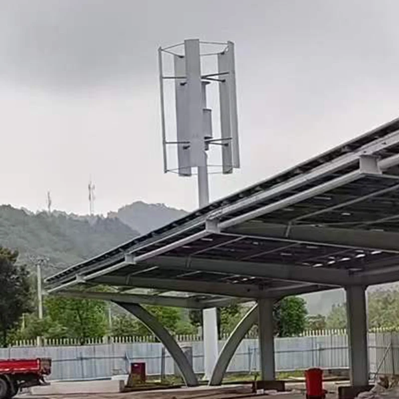 3kw высокоэффективный инвертор Гибридный вертикальный генератор ветровой турбины оси