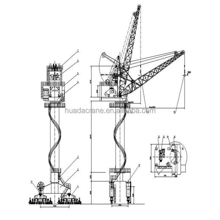 portal crane drawing