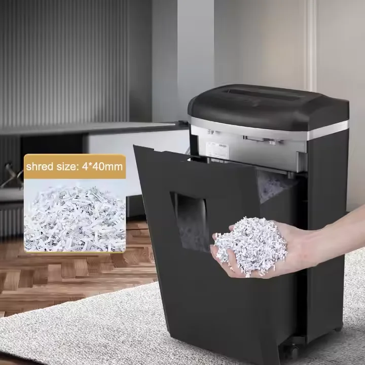 1625D Professional Office Shredder 15 Sheet High Performance Cross Cut Medium Paper Shredder With Long Working Time