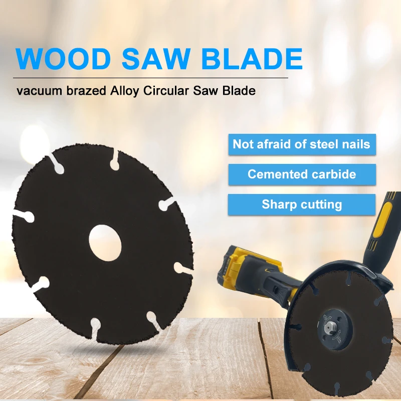 4 1/2 Inch 115 mm Tungsten Carbide Cut Off Wheel Wood Cutting Disc for Wood, Laminate, Plastic