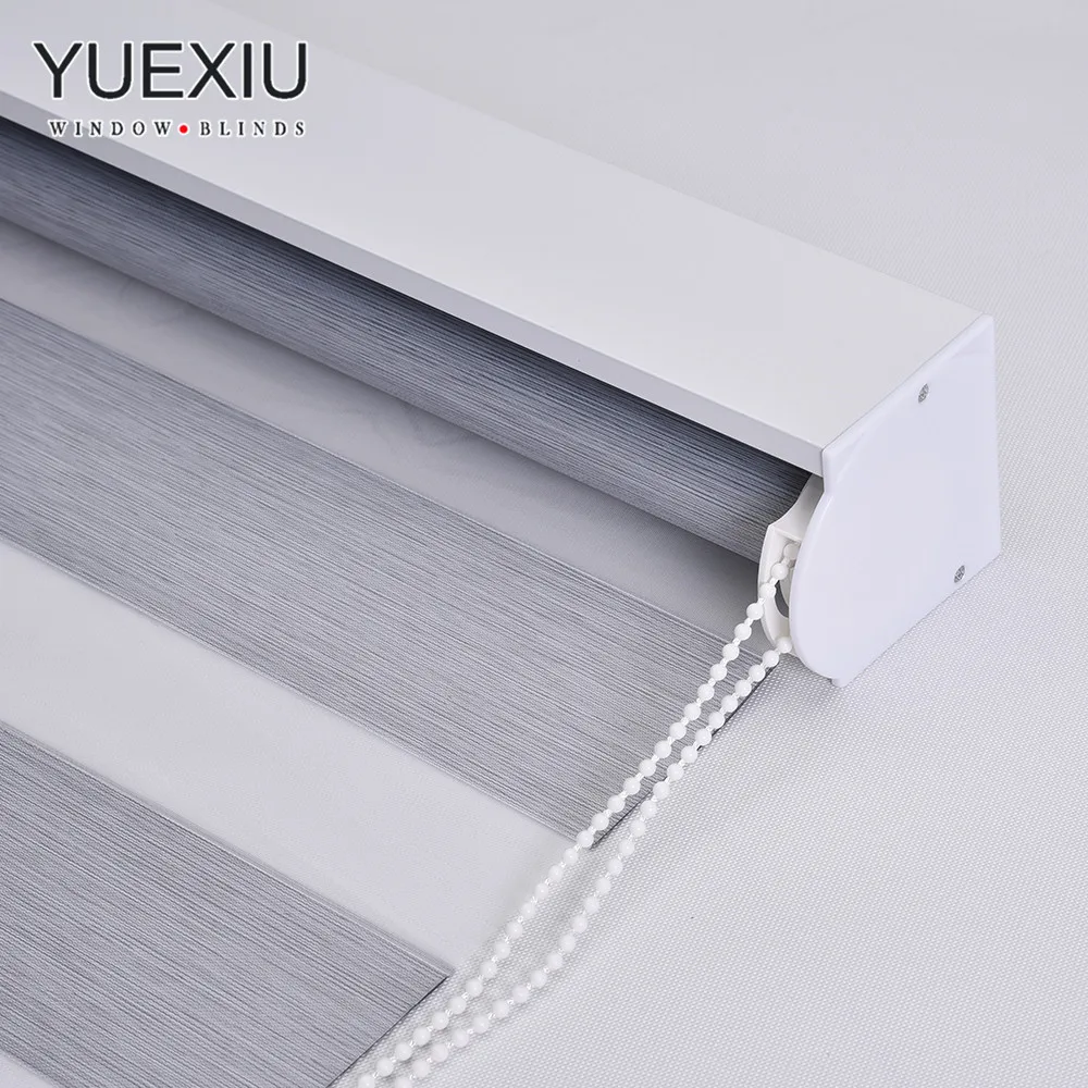 Factory Customized Horizontal Roller Curtain Shade Blackout Window Manual Zebra Blinds For Indoor
