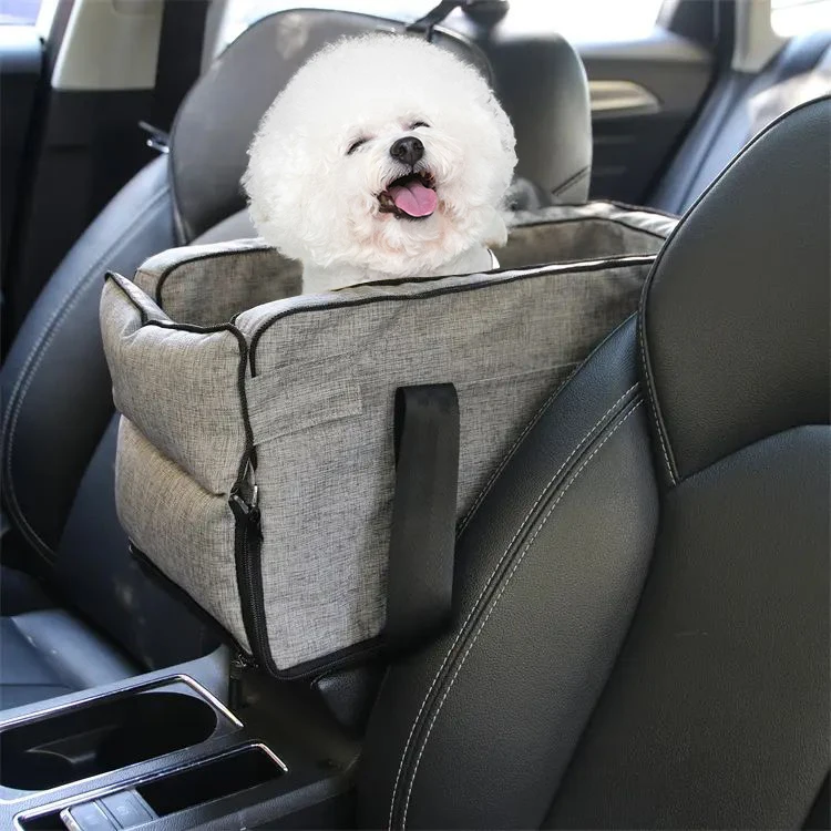 Geerduo Customize Manufacturer Multi-function Outdoor Portable Pet Dog Cat Car Armrest Center Console Seat Booster Carrier Bag