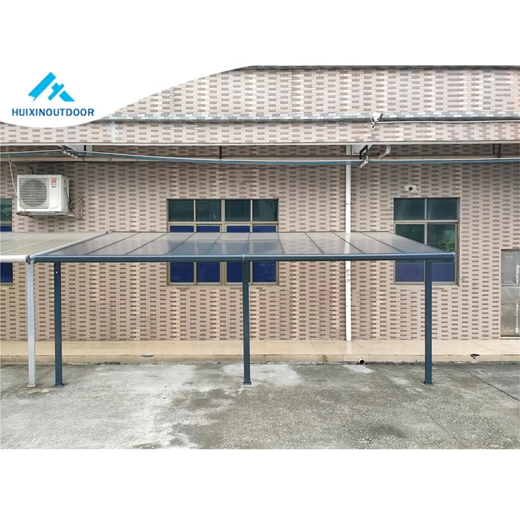Sunsetter Deck Outdoor Aluminium Poly Balcony Polycarbonate Aluminum Frame Kit Awning Retractable Canopy Patio Cover