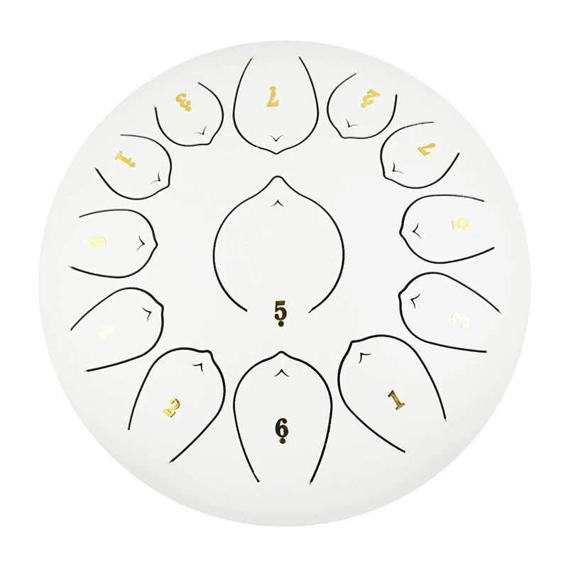 12 inch 13 tone percussion instruments steel tongue drum 12 inch handpan