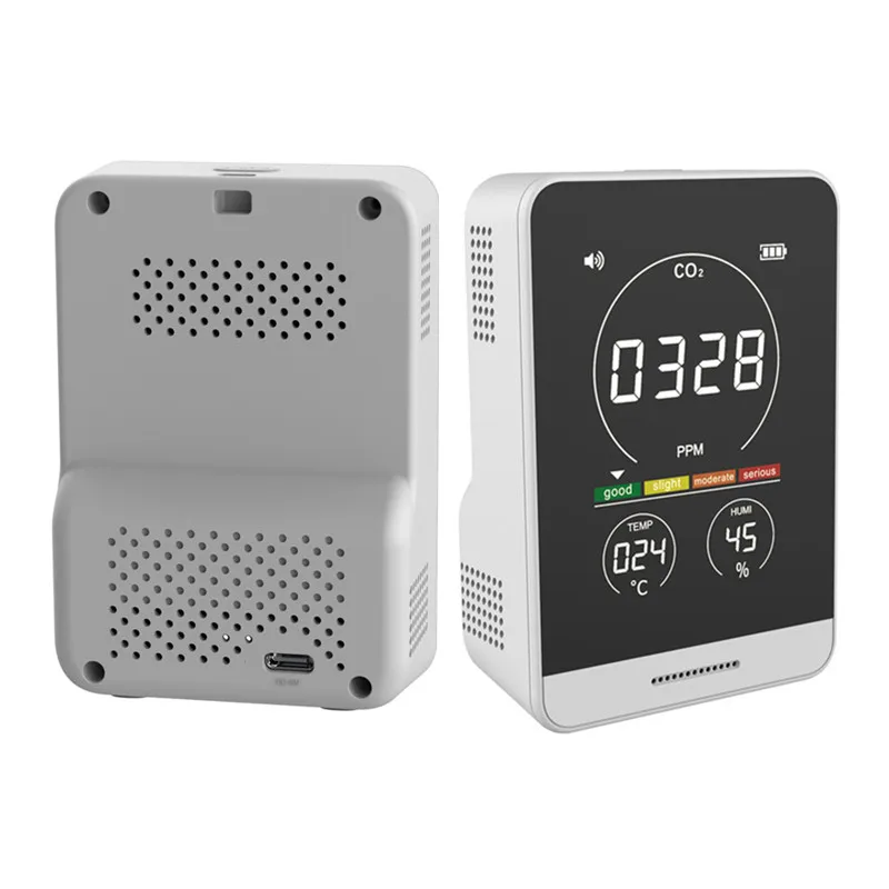 AK11T Handheld Color Screen Display Air Quality Monitor Temperature Humidity Carbon Dioxide Sensor type c Charging Gas CO2 Meter