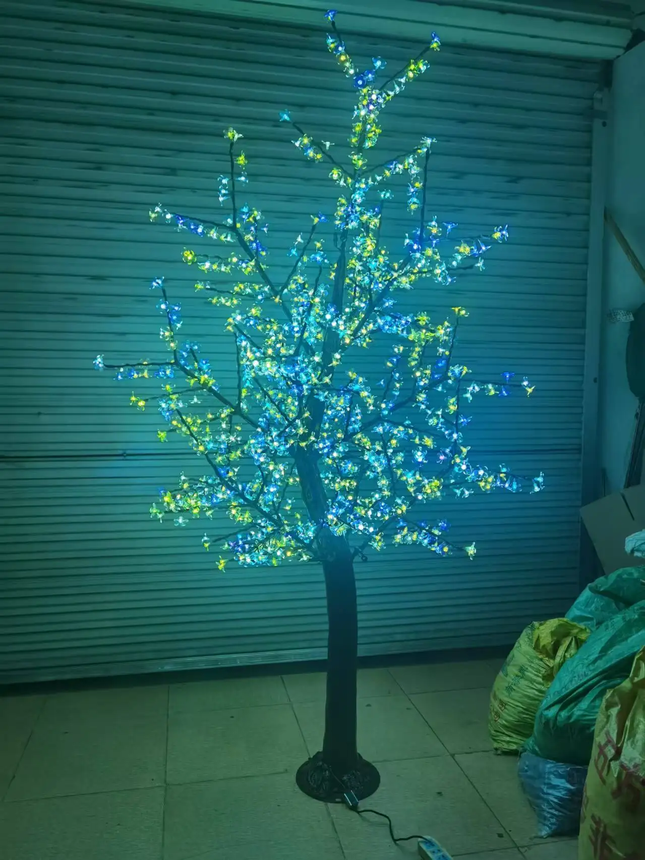 Colorful tree light hot sale good beads flowering bonsai trees for sale