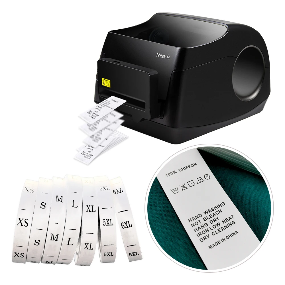N-mark cloth label printer machine for wash care label printing to fabric label maker online with wholesale price