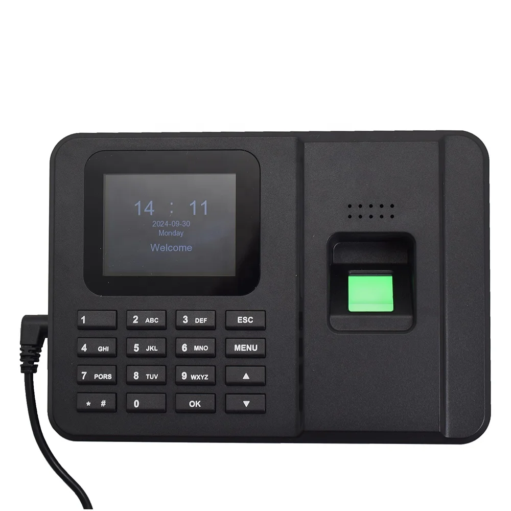 High quality USB drive indoors biometric fingerprint reader ID card reader attendance machine