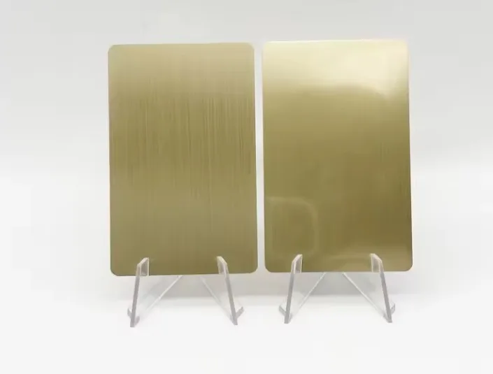 High Quality Brushed Silver Rose Gold Black NFC Ntag 215 Chip Blank NFC IC Card