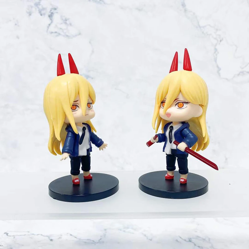 10cm 6pcs/set Chainsaw Man Anime Figure Denji Power Action Figure Chainsaw Man Denj Power PVC for gifts