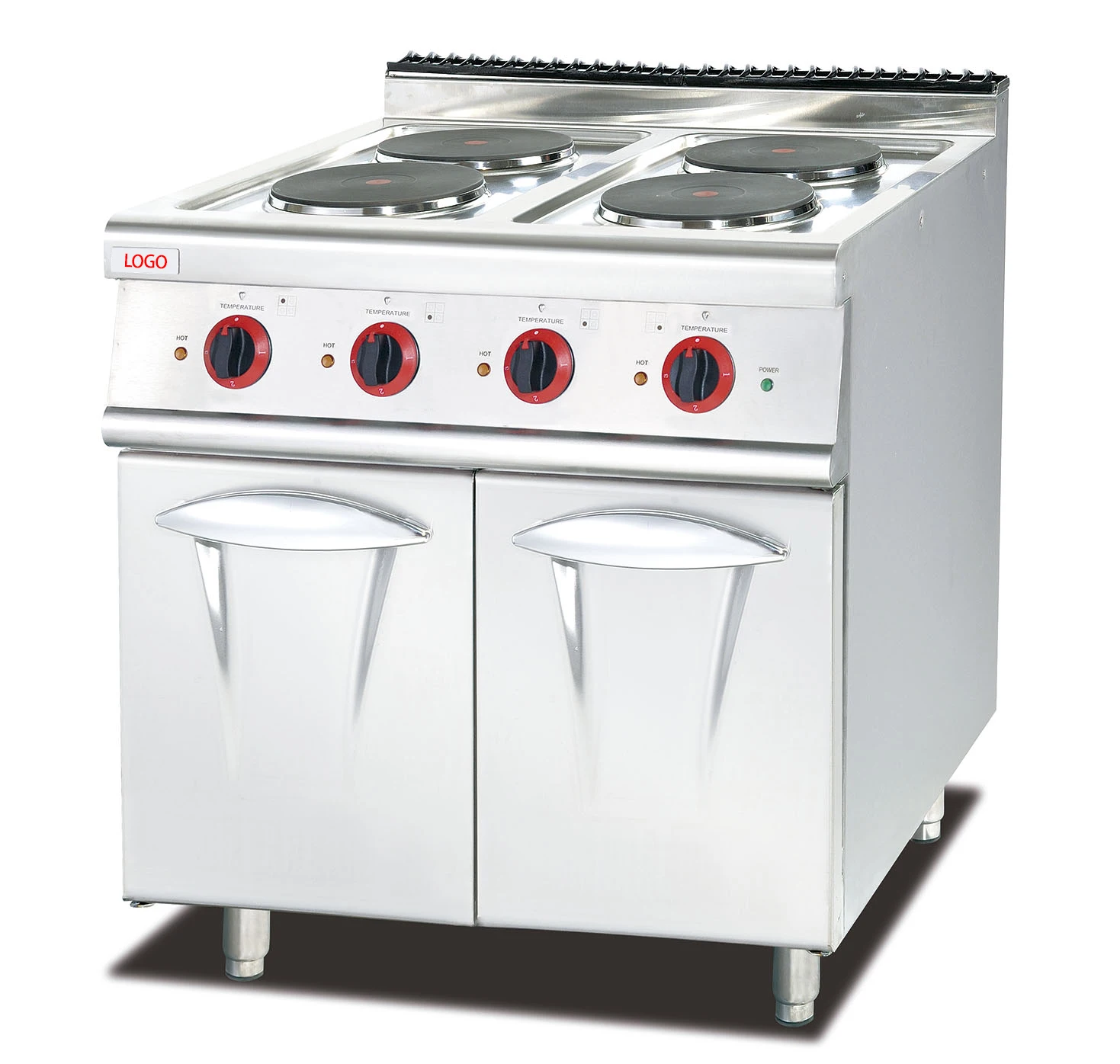 High Quality Vertical Commercial Cooking Electric Range Kitchen Electric Stove With 4-hot Plate and Cabinet