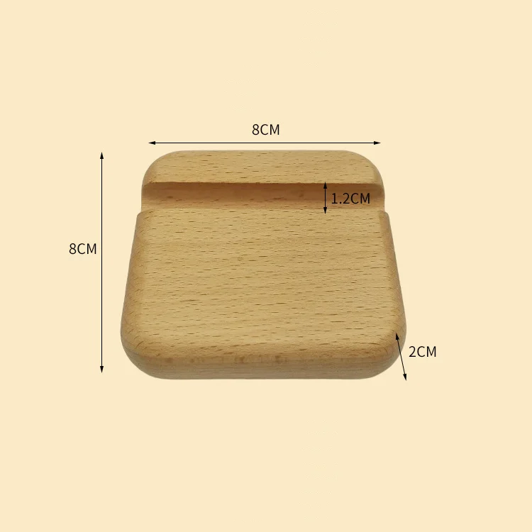 Black walnut beech wood mobile Phone Stand wooden phone holder office holiday gift