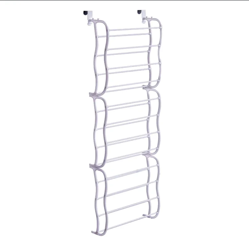 The simple door does not need to be punched and does not take up space. Multi-layer storage artifacts, door hanging shoe racks