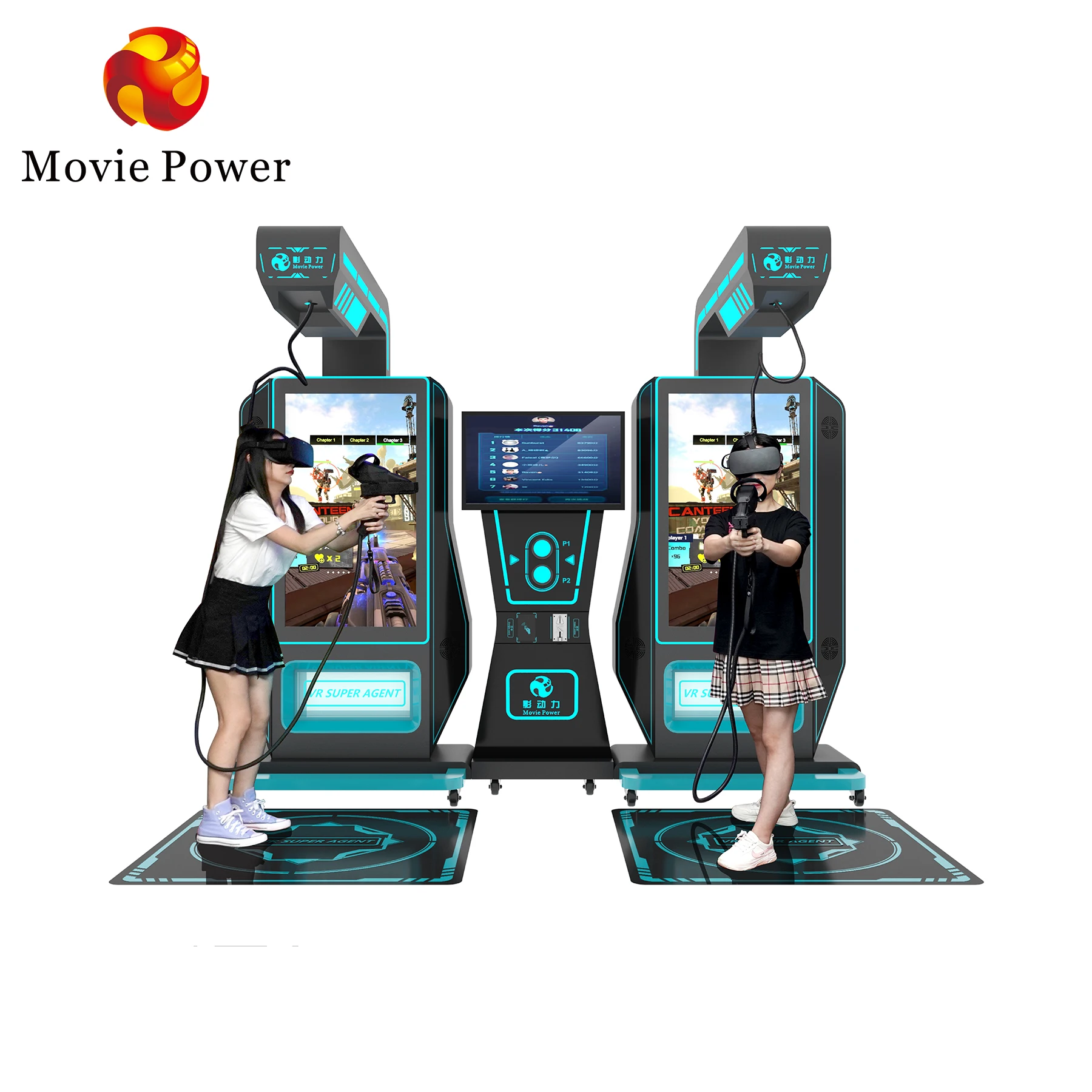 New Design 2 Players VR Shooting Games VR Super Agent Suitable for VR Theme Park