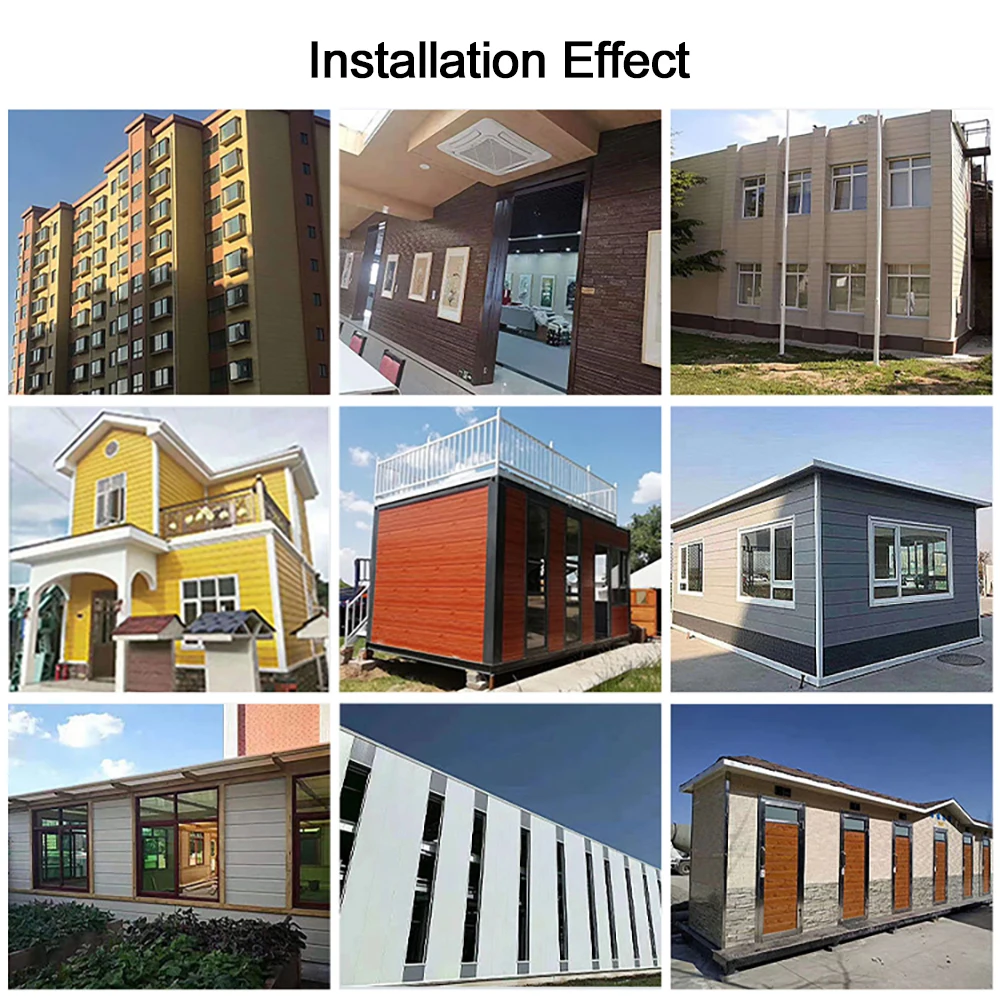 16-25mm Metal Carved Exterior Wall Siding Panel Building Decoration Wall Board Outdoor Sandwich Panel