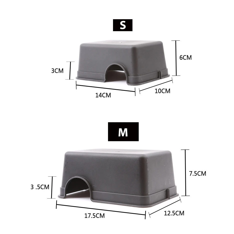 Reptile Feeding Box Reptile Hide Box Lizard Toy Snake Scorpion Small Reptile Pet Bed Nest