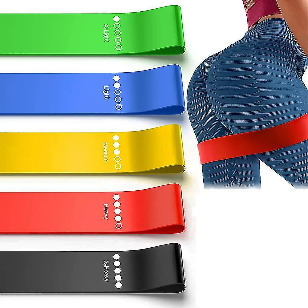 Custom Color 100% Natural Latex Yoga Elastic Stretch Resistance Bands Exercise Band