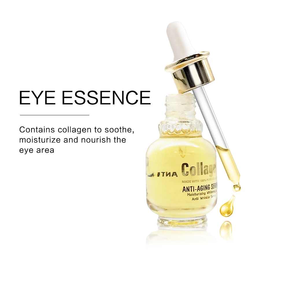 LOLOPrivate Label Anti Aging Collagen Remove Wrinkle Organic Under Eye Serum  Reduce Dark Circle Eye Essence skin serum eye balm