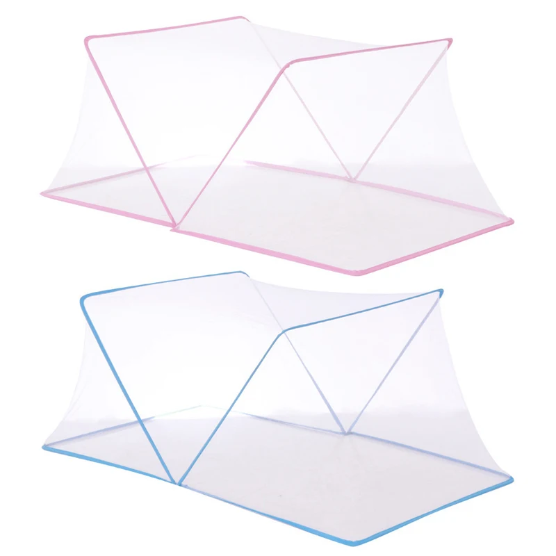 Summer new products Baby mosquito net Portable children Pink Folding Insect mosquito cover Newborn bed linings wholesale