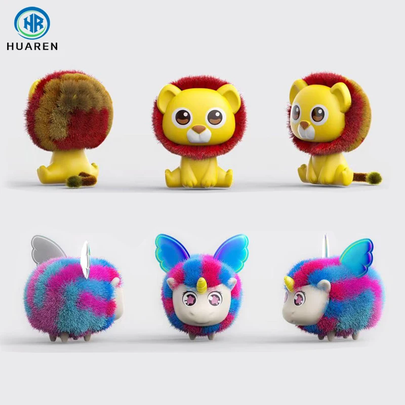 Shantou Factory Creative Bean Plush Stuffed Villi Arts Crafts & DIY Assembly Mini Lint Animal Toys