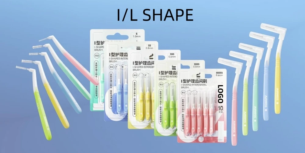 Eco Friendly Replaceable Brush Head Orthodontic Dental Disposable Toothbrush Interdental Brush