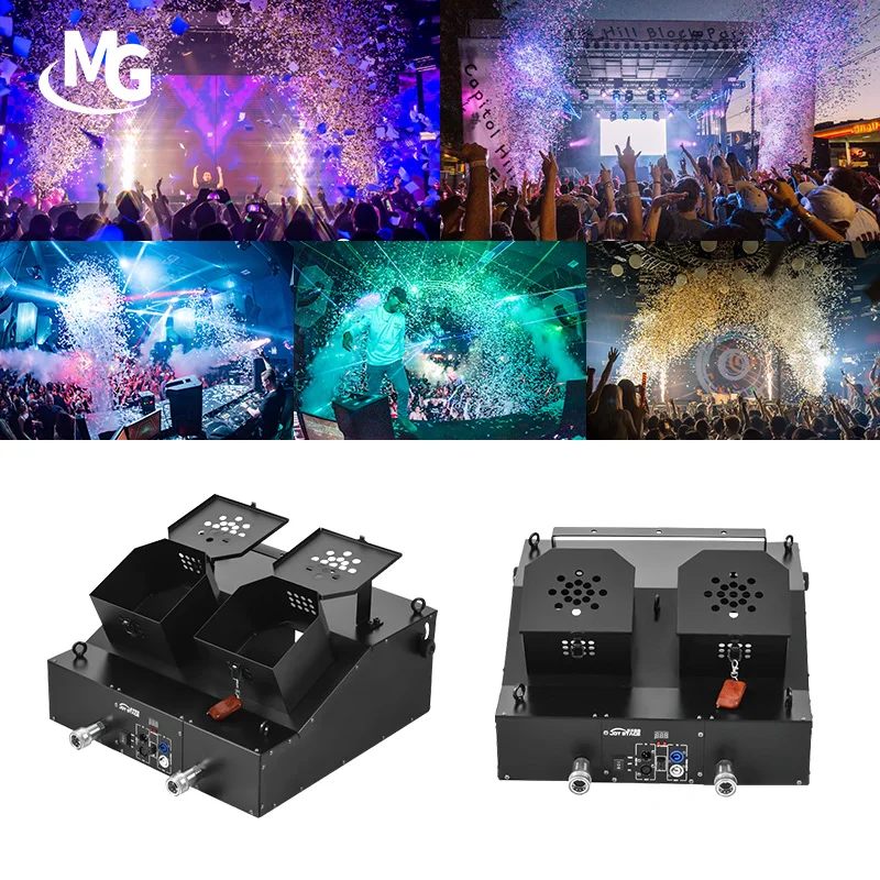 Maquina De Confetis Events Club Festival Co2 Confetti Blaster Machine Control Double Spray Party Confetti Machine