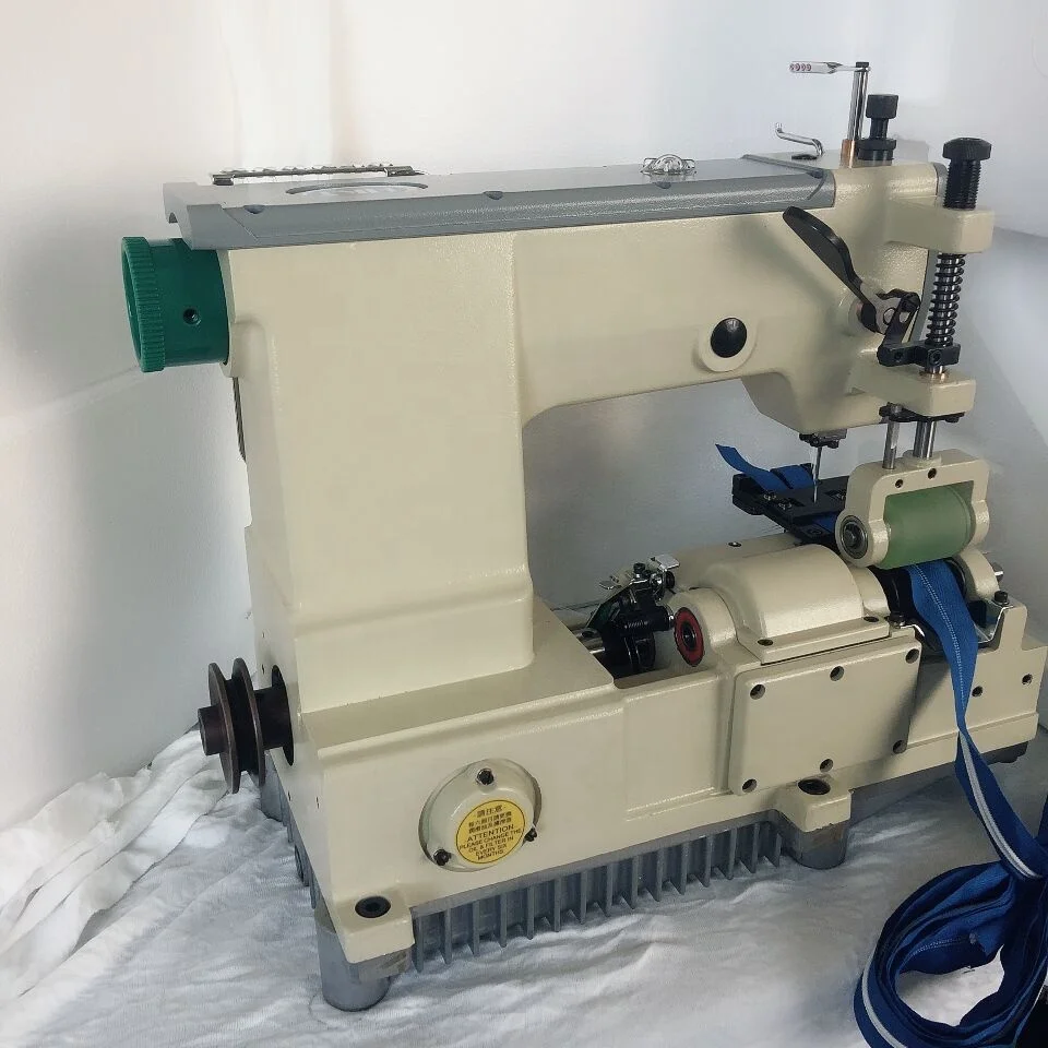 Zipper sewing machine use for sewing nylon zippers