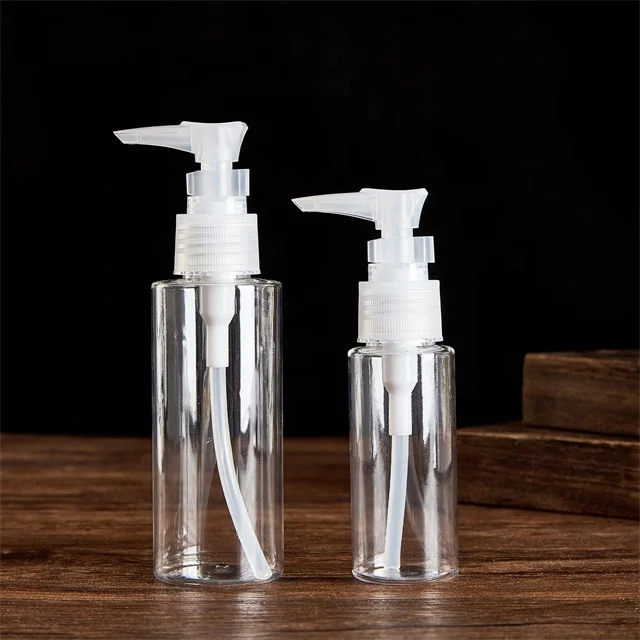 250ml Leak-Proof Clear Plastic Flat Shoulder Lotion Pump Bottle Shampoo Liquid Soap Containers For Cosmetic Packing