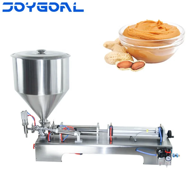 High-quality semi-automatic chili sauce filling machine with 2 filling hedas; paste filling machine