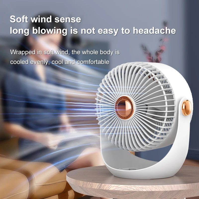 Multi-function 2400Mah Rechargeable Summer Desk Cooling Mini Fan Rotated Camping Electric Table Usb Fan with Hook