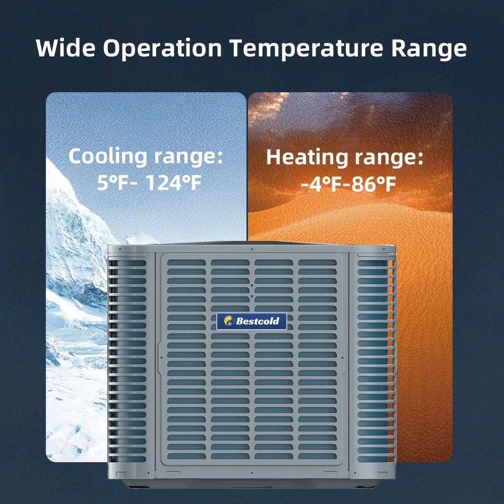 Bestcold 5 Ton 4 Ton 3 Ton Commercial HVAC 18SEER2 Air Conditioner for Hotel Industries Light Commercial Air Conditioners