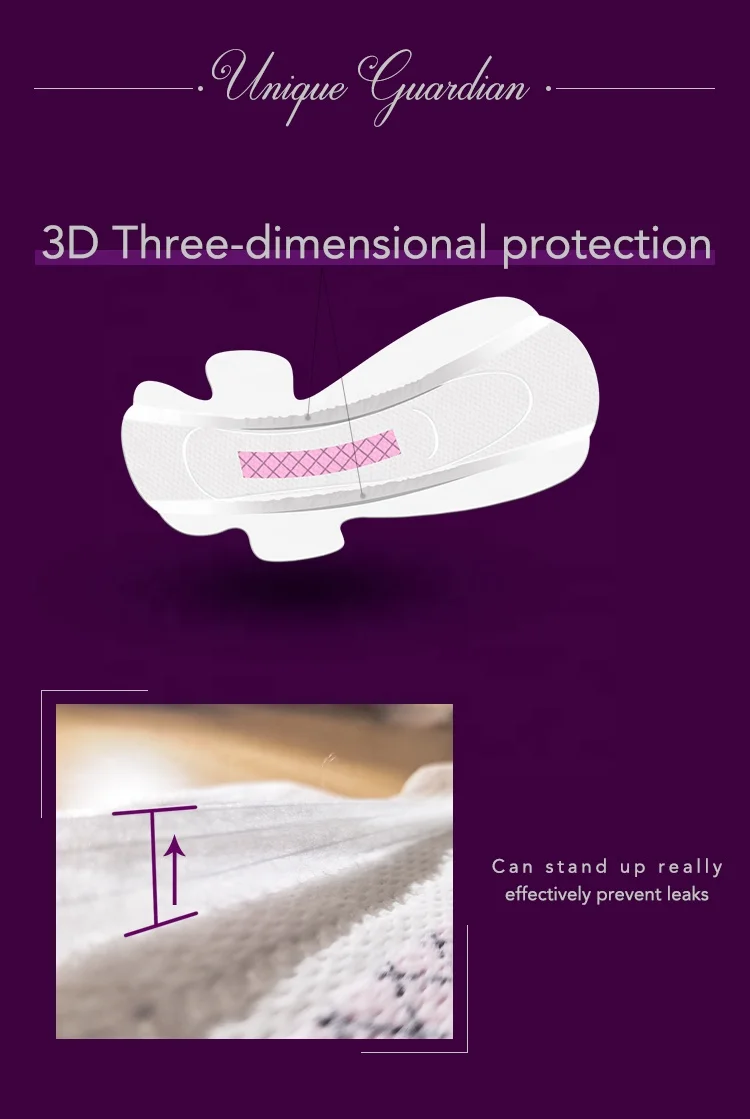 Graphene Chip Maxi Sanitary Pads Women Quick Dry Disposable Ladies Napkins Popular Female In American