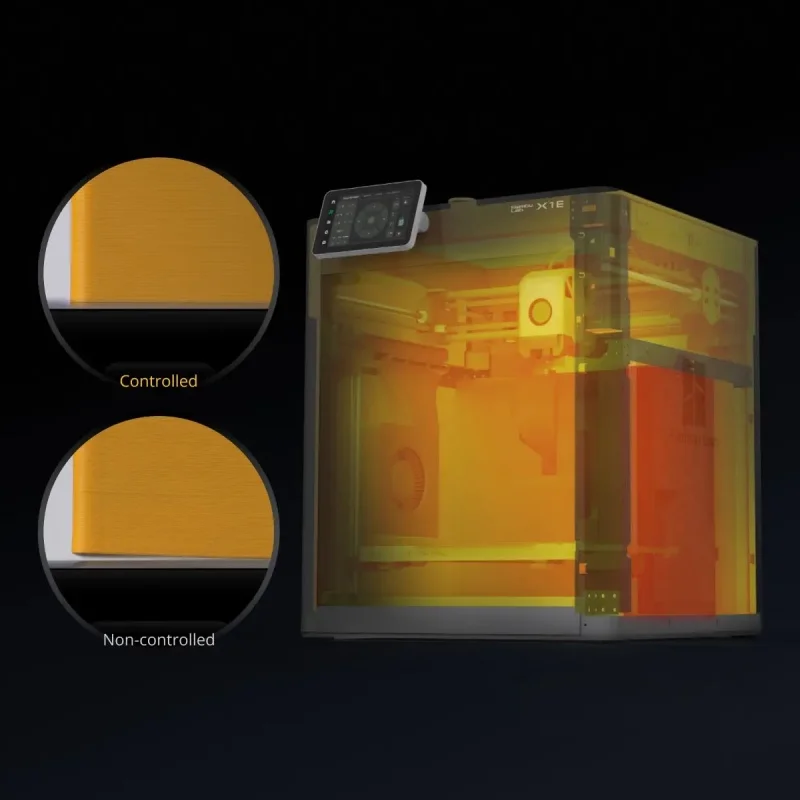 X1E Professional Core XY Metal Enclosed Multicolor FDM 3D Printer for Industrial and Desktop High-Speed Printing