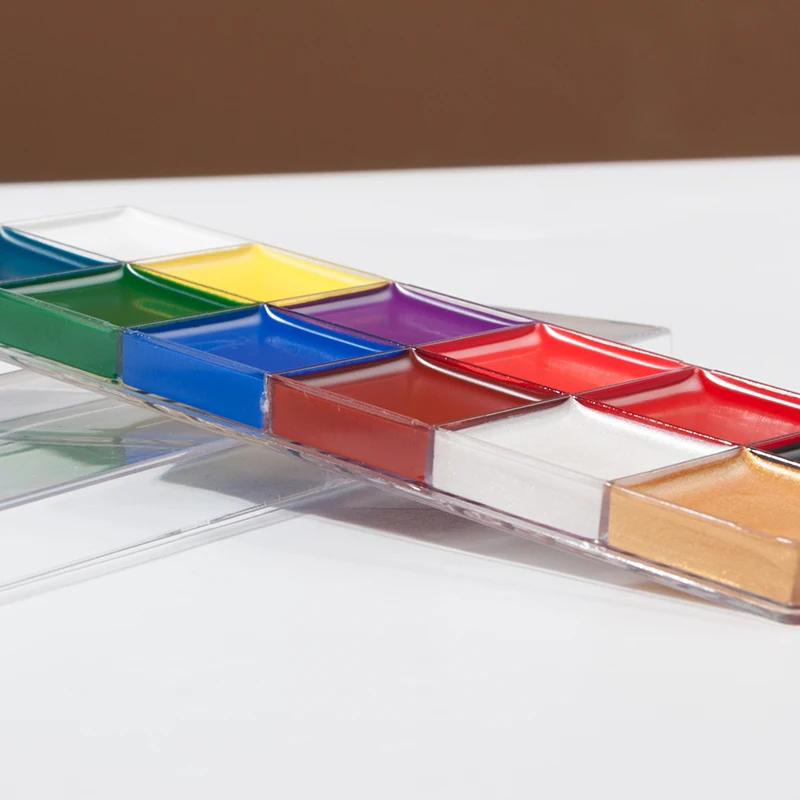 Halloween Paint Water Proof 12 Colors Face Body Art Paint Tattoo Makeup Oil Palette Party Face Painting Makeup