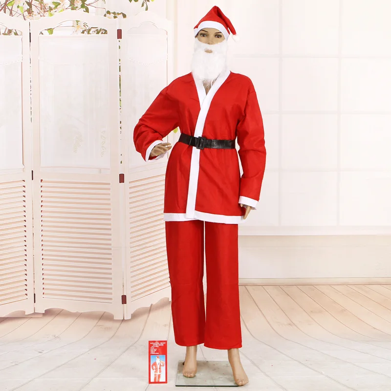 cheap factory Christmas Santa claus clothes costumes