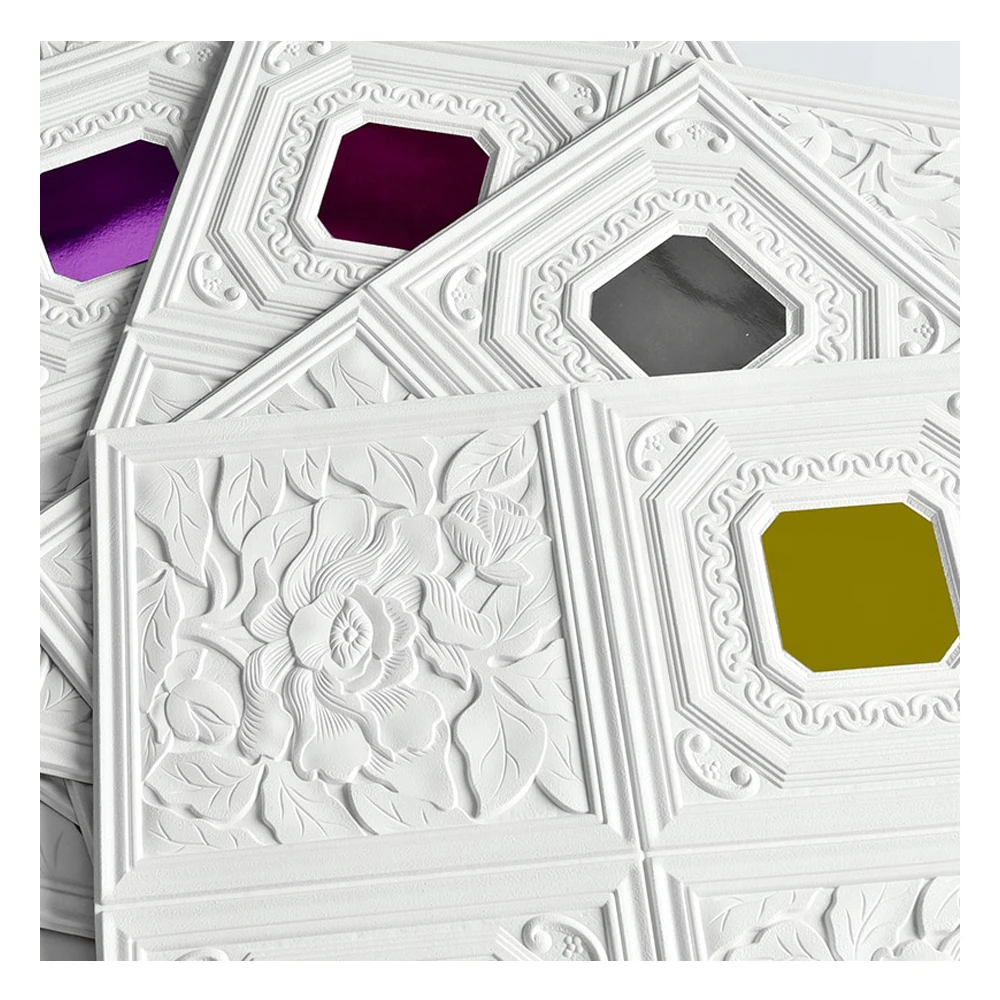 Longtime High quality 3d pe foam wall sticker self-adhesive wall panels stickers wallpaper