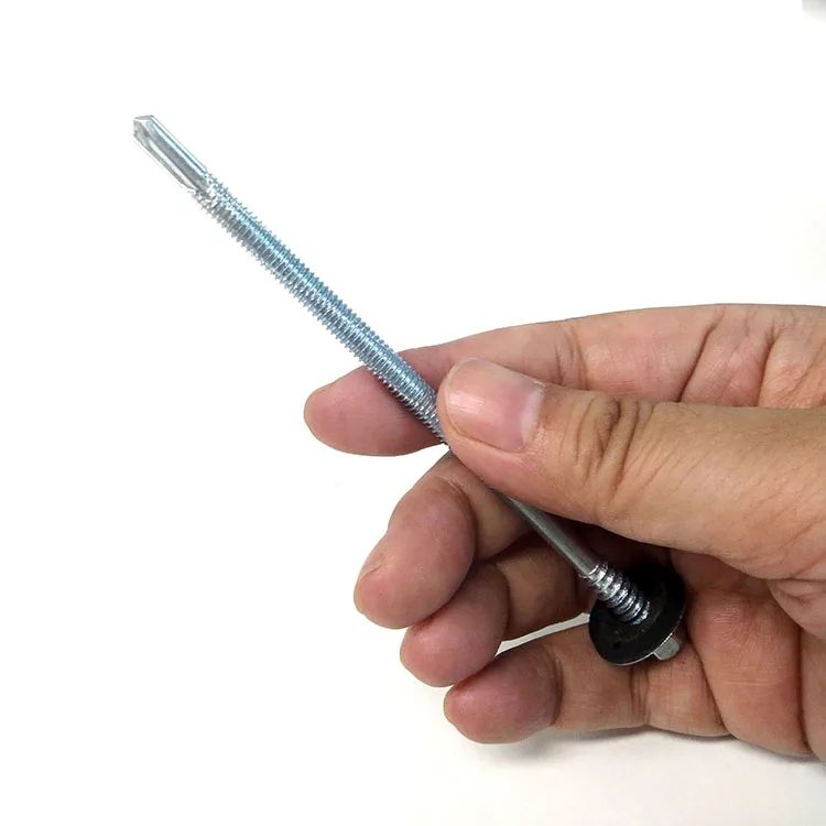 Roofing Screw Fasteners Manufacturers Metal Roofing Screws With Rubber Hex Washer Head Self Tapping Roofing Screws