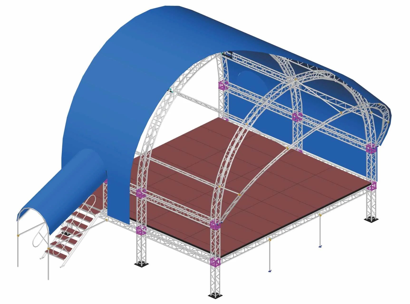 Quality Music Festival Aluminum Concert Stage DJ Spigot Bolt Truss Roof System for Sale