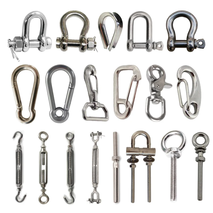 Alloy double ended blot snap hook brass metal snap trigger clips swivel eye bolt hook for dog lead round eye snap hook