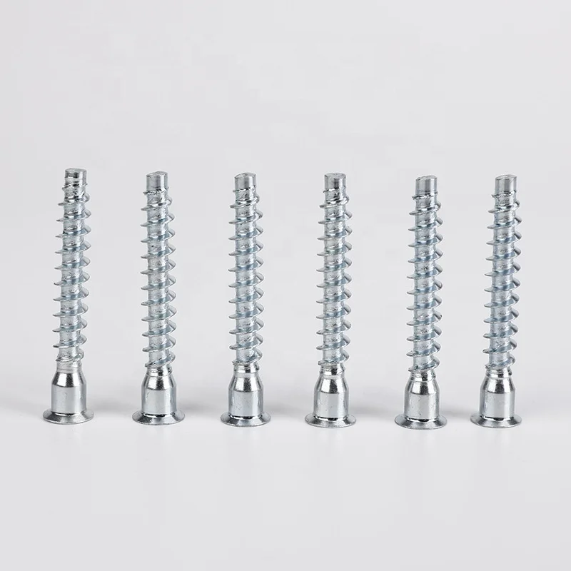 Stainless steel carbon steel wooden furniture china euro screw confirmat wood hex head zinc furniture screw m5 7x50
