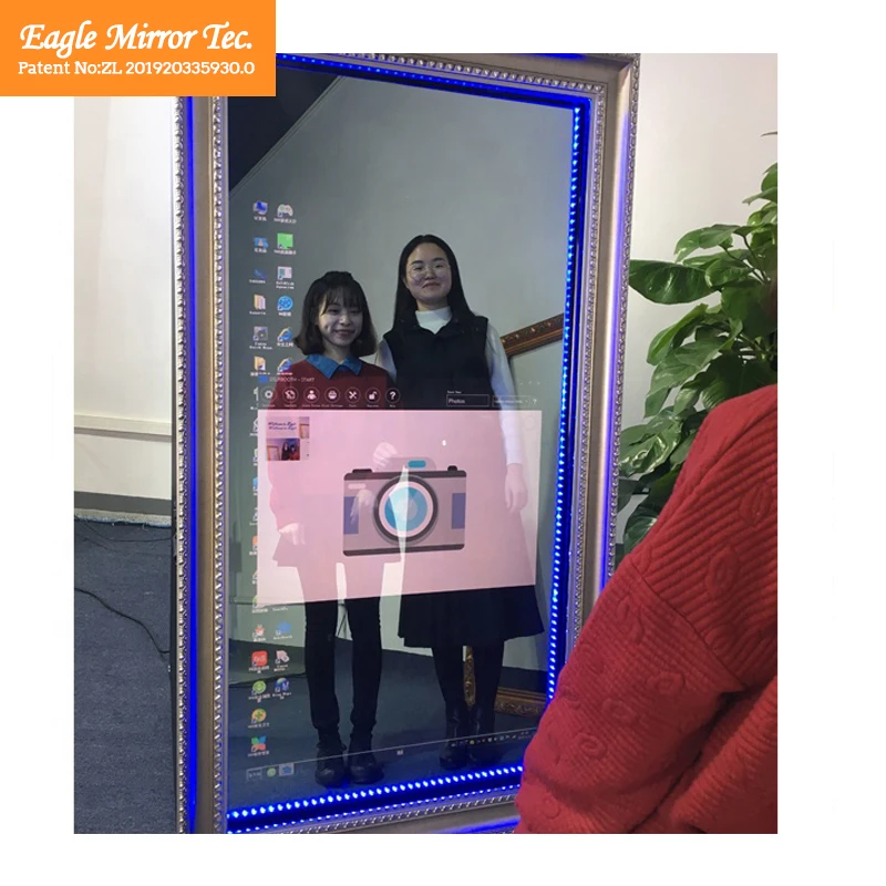 Portable Photo Booth Machine, Portable Photo Station, Touchable Advertising Photo Booth Shell Enclosure