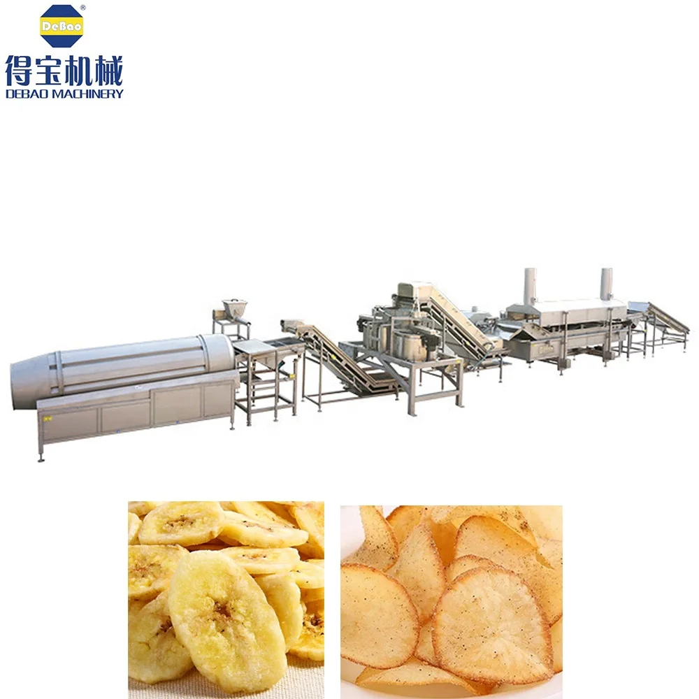 DB Fully automatic stainless steel industrial electric gas conveyor continuous frying machine