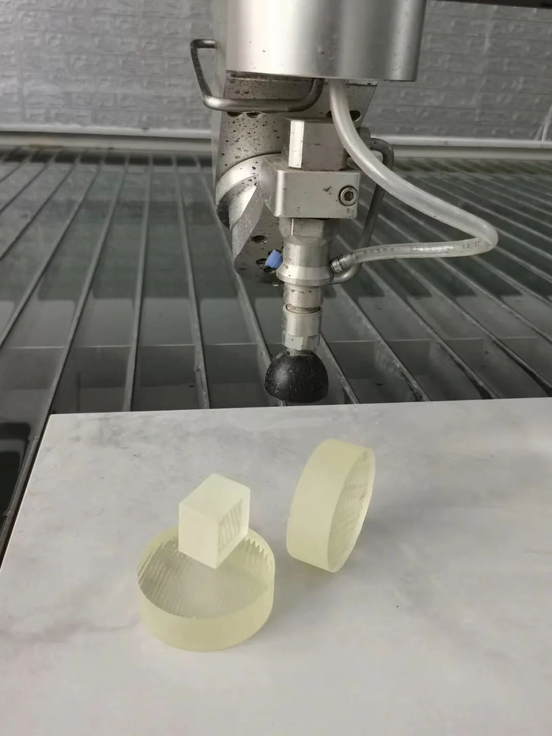 Водоструйный автомат для резки CNC водоструйный резак 5 Ось металлическая головка стакан Хрустальный Камень металлическую пластину и