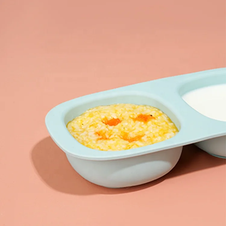 Phanpy New Kids Silicon Feeding Seal Bowls Sets Baby Bowl Bpa Free Suction Plates Multi-Functional